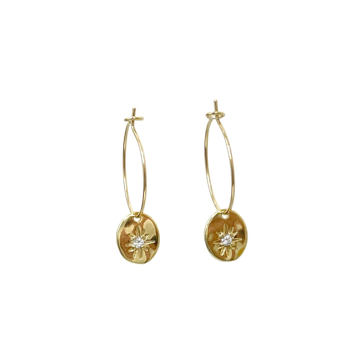 Twinkle and Shine CZ Hoop Earrings - Sunday Girl by Amy DiLamarraEarrings